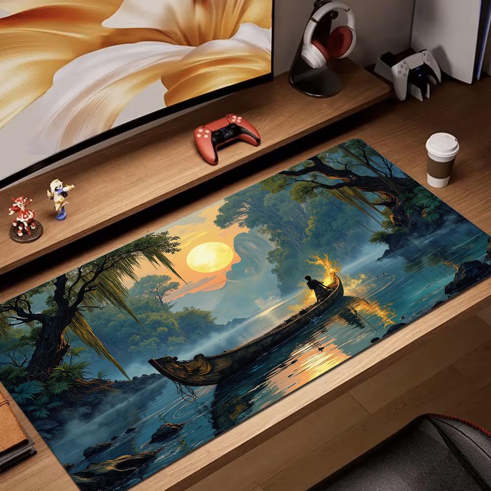 Gaming Accessories Officeworks - Magiczna Drewniana Łódka Duża Podkładka Pod