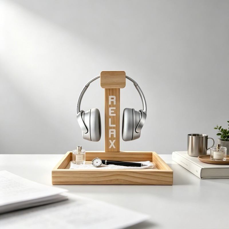 Drewniany stojak na słuchawki  – Gaming Accessories Rack recenzja i cena